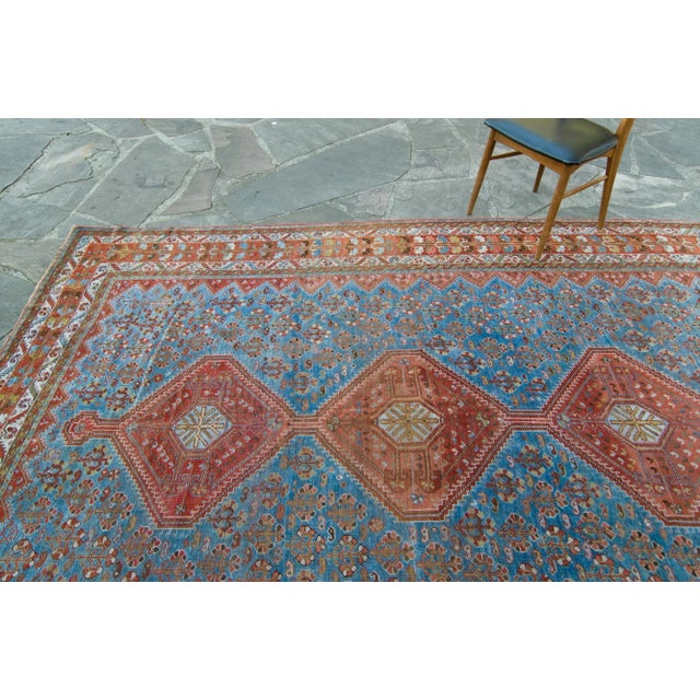 1900 - 1909 1900s Antique Medallion Hand-Knotted Rug For Sale - Image 5 of 11