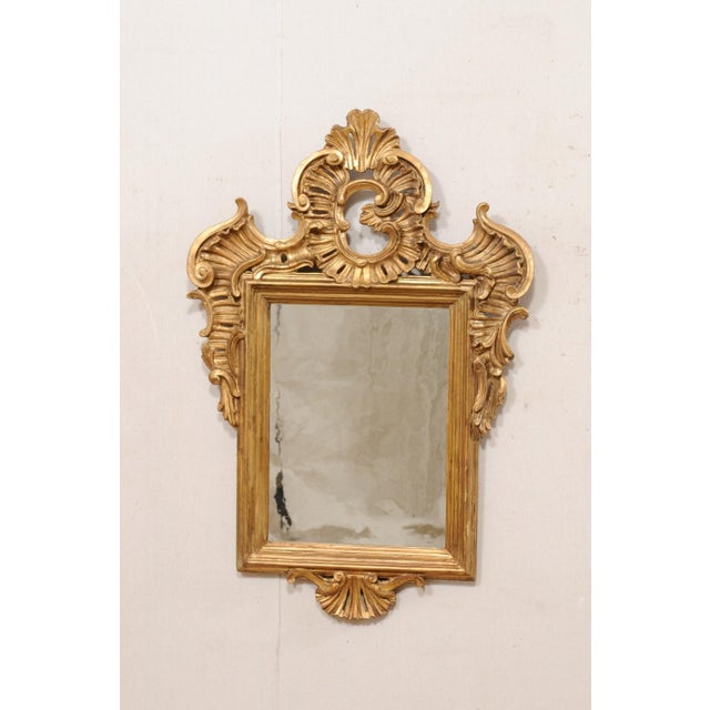 Antique Continental Baroque Gilt Mirror For Sale - Image 4 of 10