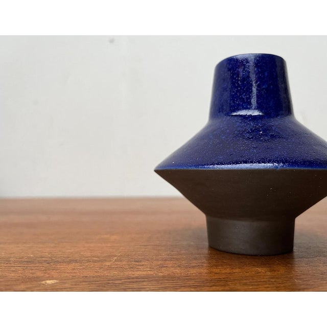 Mid-Century German Minimalist Studio Pottery Vase from BKW Böttger Keramik Wandsbek, Hamburg, 1960s For Sale - Image 6 of 18