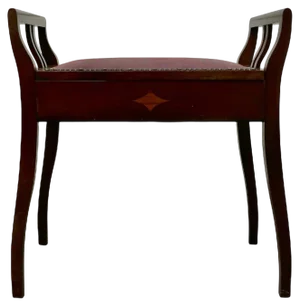 Edwardian Inlaid Mahogany Piano Stool, 1901