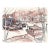 Ivy Attwell Hong Kong From the Harbour Watercolor For Sale