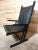 Black Vintage Dutch Rietveld Style Ebonized Black Leather Armchair, 1969 For Sale - Image 8 of 9