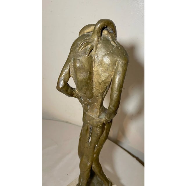 Large Vintage Milton Elting Hebald American Embrace Bronze Nude Sculpture Statue For Sale - Image 13 of 15