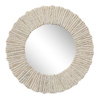 Regina Andrew Modern Slate Mirror Round in Natural For Sale