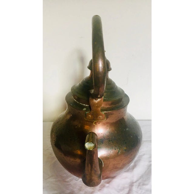 Late 19th Century large antique Victorian copper kettle in good original condition considering age and use. Includes...