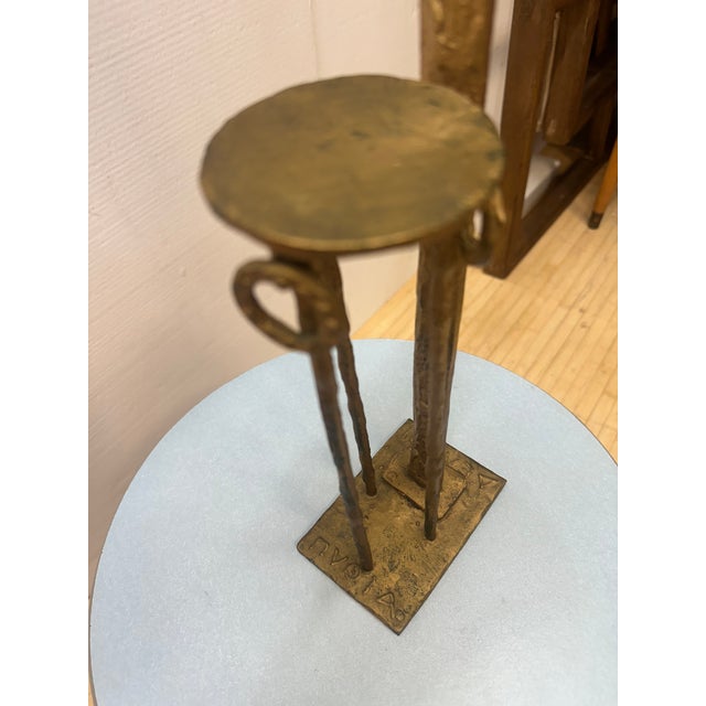 Mid-Century Modern Tall 1970's Brutalist Female Figure | Alberto Giacometti For Sale - Image 3 of 11