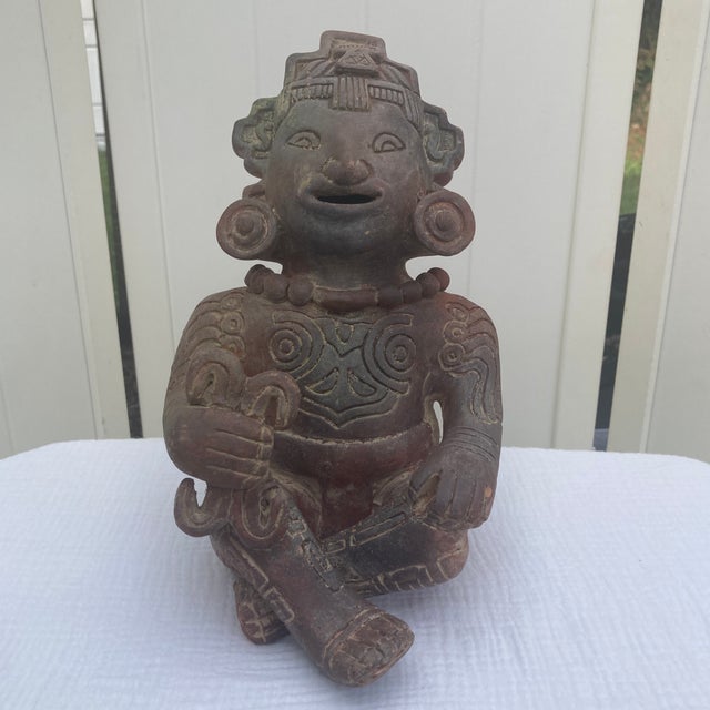 1950s Mid-Century Pre-Columbian Revival Figural Sculpture For Sale - Image 4 of 12