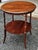 Traditional Mid Century Regency Faux Bamboo Mahogany Tiered Side Table For Sale - Image 3 of 8