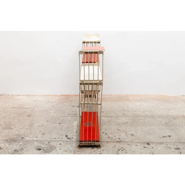 Contemporary Minimalist Free-Standing Wire Bookshelf by Tjerk Reijenga for Pilastro, 1950s For Sale - Image 3 of 9