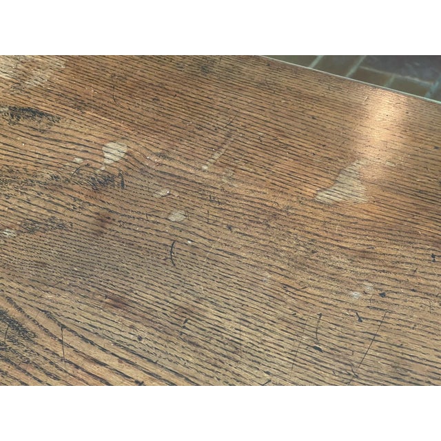 Early 20th Century Oak English Oak Refectory Dining Table For Sale - Image 11 of 13