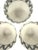 Set of 4 Bat Trang Vietnamese Ceramic Multipurpose Bowls With Blue Hand Painted Leaf Vine Motif For Sale - Image 4 of 11