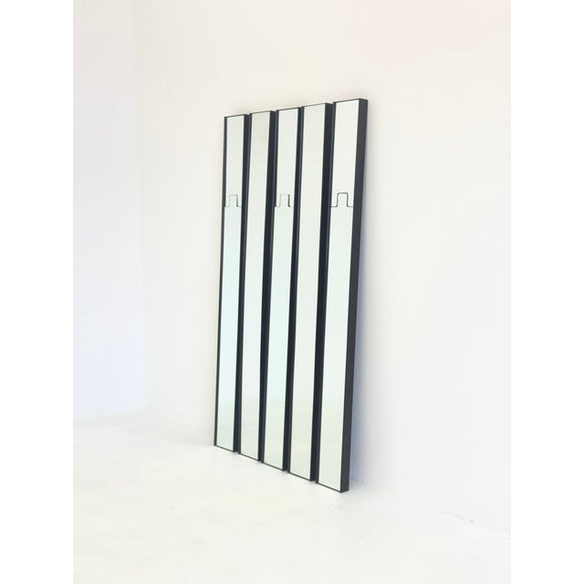 Black Gronda Mirrors attributed to Luciano Bertoncini for Elco, Set of 5 For Sale - Image 8 of 9