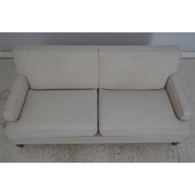 Modern Ethan Allen Modern Design Upholstered Sofa For Sale - Image 3 of 18