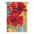 Contemporary Poppies Loom Woven Tapestry - 130 X 86 Cm (4'3" X 2'10") - Requires Rod Size 2 For Sale