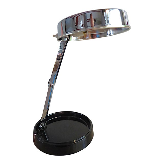 Streamline Modern Gei Folding Table Desk Lamp by Enrique Aparicio Spain 1960 For Sale