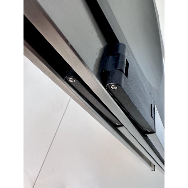 Black Model P08 Folding Chairs in Stainless Steel and Nylon by Justus Kolberg for Tecno, Italy, 1991, Set of 2 For Sale - Image 8 of 15