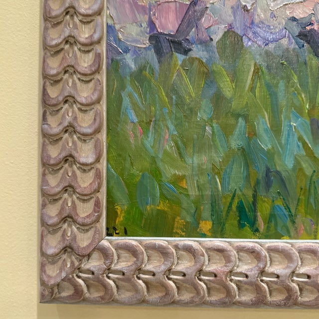 "Springtime Passage” by Capozzi, Framed Landscape Oil Canvas For Sale In Miami - Image 6 of 6
