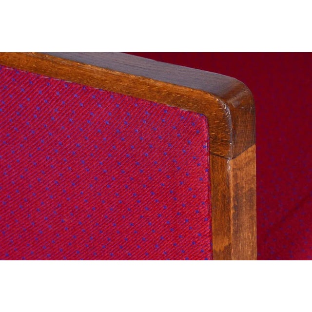 French Art Deco Red Chair in Beech, 1930s For Sale - Image 6 of 9