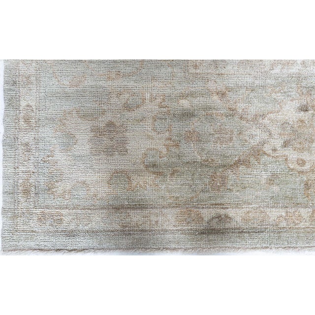 Textile One-of-a-kind Oushak Beige and Brown Handmade Wool Rug by Doris Leslie Blau For Sale - Image 7 of 9