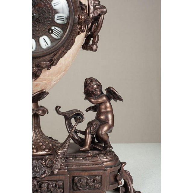 2020s Classical Italian Mantel Clock and Candelabra Set For Sale - Image 5 of 5