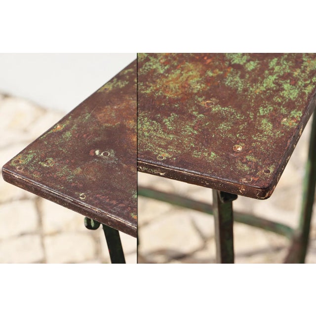 19th Century Baroque Wrought Iron Tables, Portuguese - Set of Two For Sale - Image 11 of 12
