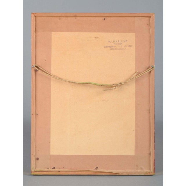 Paper Jens Birkemose, Composition with Animal Motif, 1975, Watercolor on Paper For Sale - Image 7 of 8