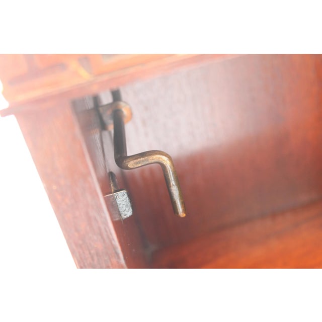 1940s Traditional Carved Wood 9 Drawer Writing Desk For Sale - Image 10 of 13