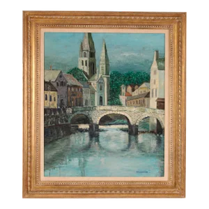 Painting of a European Town