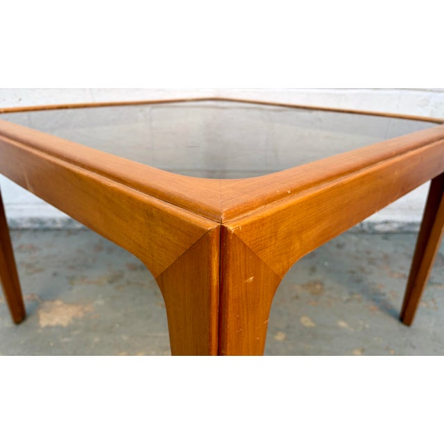 Mid 20th Century Mid-Century Modern Smoked Glass Coffee Table For Sale - Image 11 of 14