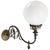 Metal German Neoclassical Coverted Gas Wall Lamp in Opaline Glass, 1910s For Sale - Image 7 of 8