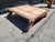 Brown 1980s Rustic Wood & Metal Coffee Table For Sale - Image 8 of 18