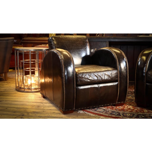 Animal Skin Rockefeller Leather Chairs by Timothy Oulton, 2010s For Sale - Image 7 of 18