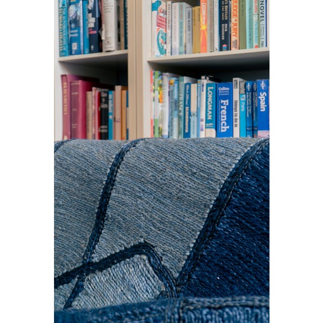 Jiko II (Deep Sea) Rug by Kelechi Ejikeme for Swallo Studio For Sale - Image 11 of 11