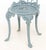 Early 20th Century Victorian Style Blue Painted Cast Iron Side Chair For Sale - Image 5 of 7