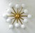 Not Yet Made - Made To Order 21st Century Star Piccolo Satin Brass Matte White Murano Flush Mount by Fabio LTD For Sale - Image 5 of 9