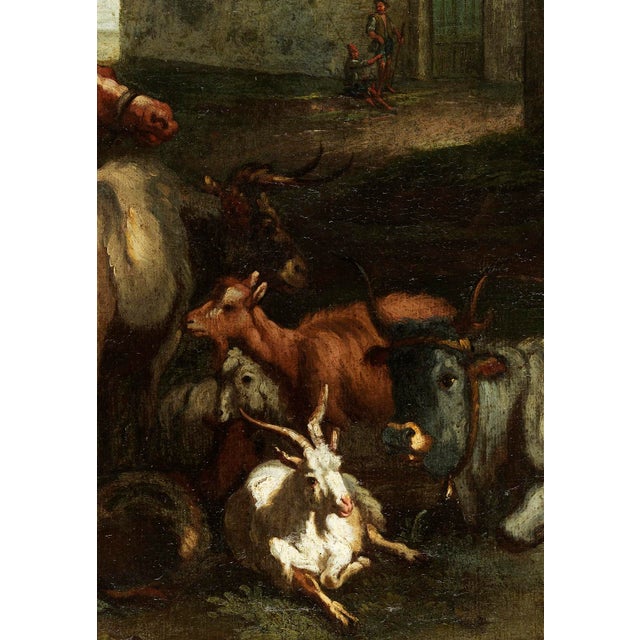 Pieter Van Bloemen, View of Rome Palatine Landscape, 1700, Oil on Canvas For Sale - Image 8 of 11