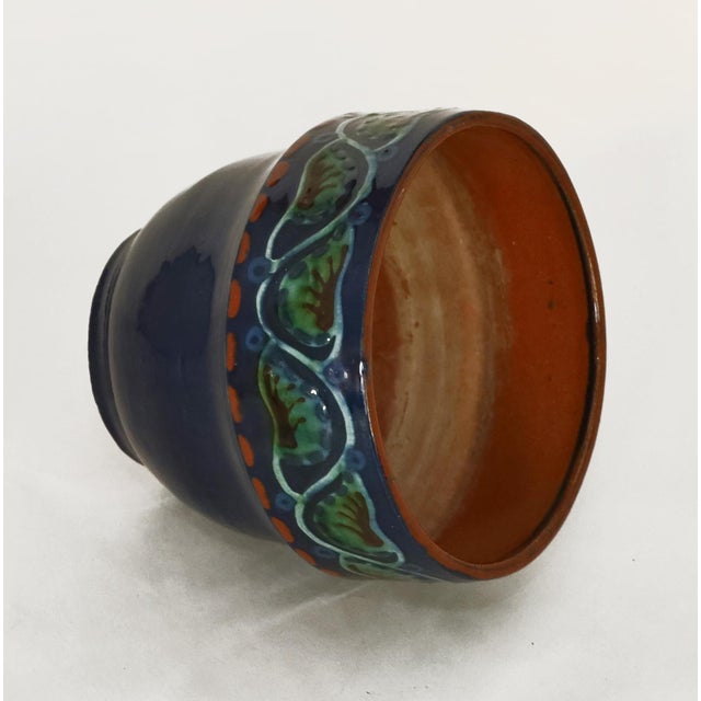 Art Nouveau Cachepot by Alfred Kusche for Karlsruher Majolika For Sale - Image 4 of 7