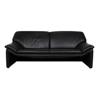 Atlanta 3-Seater Sofa in Black Leather from Laauser For Sale