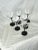 1980s 1980s Luminarc French Martini Glasses With Black Stems - Set of 6 For Sale - Image 5 of 11