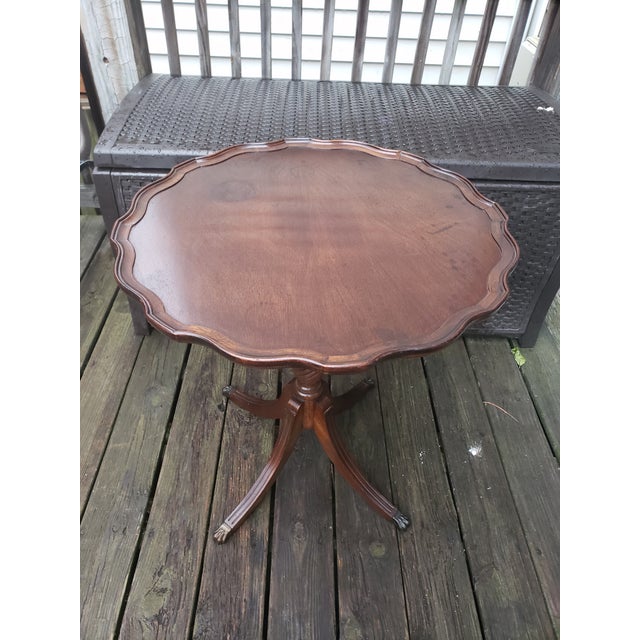 Vintage Brandt Genuine Mahogany Pie Crust Table Chairish