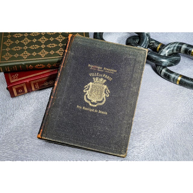 Unusual Paris France Presention Antique Leather Art Book Eugène Delacroix French Illustration Engraving For Sale - Image 4 of 13
