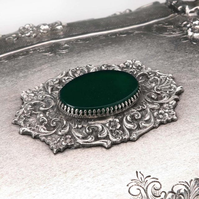 Silver Box with Plant and Floral Motifs For Sale - Image 14 of 16