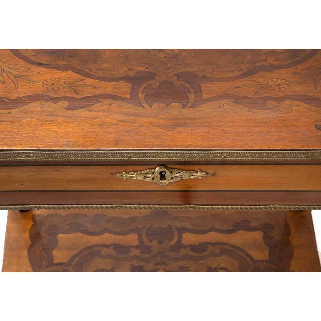 Antique Octagonal Tea Table in Wood, Italy, Early 20th Century For Sale - Image 6 of 7