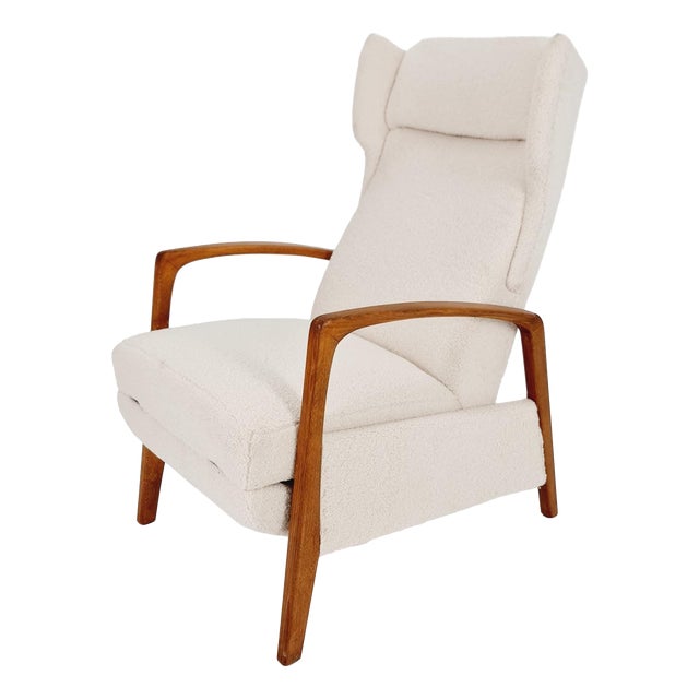 German Lounge Chair with Foot Rest, 1940s For Sale