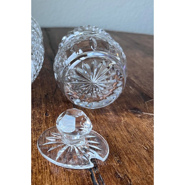 Late 20th Century Late 20th Century Waterford Crystal Small Jam Jar, Jelly Jar, Honey Pot or Condiment Jar With a Lid For Sale - Image 5 of 10