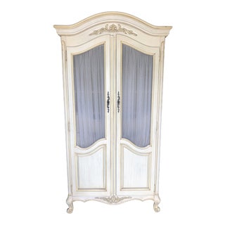 Vintage White Furniture Co. French Provincial Armoire For Sale