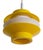 Mid-Century Modern Yellow White Pendant Lamp, Germany, 1970s, in Very Good conditions. Designed 1970 to 1979 Up to 250V...