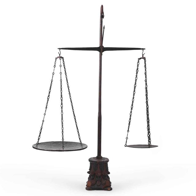Two-Pan Floor Scale with Capital, 1800 For Sale - Image 6 of 7