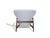 Mid 20th Century Restored Ib Kofod Larsen Highback Lounge Chair and Ottoman in New Fabric For Sale - Image 11 of 14