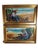 Marine Landscapes with Fishermen, 1920s, Oil on Canvas Paintings, Framed, Set of 2, in Very Good conditions. Designed 1920...